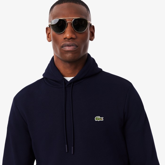 толстовка cangoroo hoodie от бренда lacoste вид слева