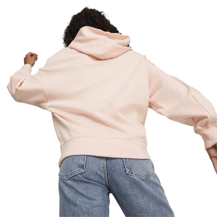 толстовка classics oversized hoodie от бренда puma вид слева