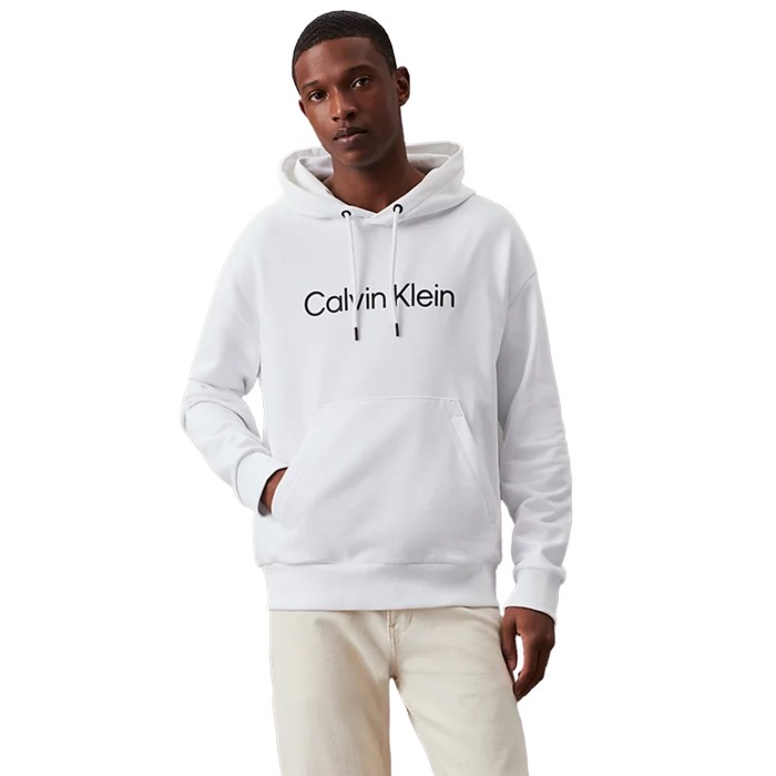 толстовка cotton terry logo hoodie CKK10K111345YAF фотография