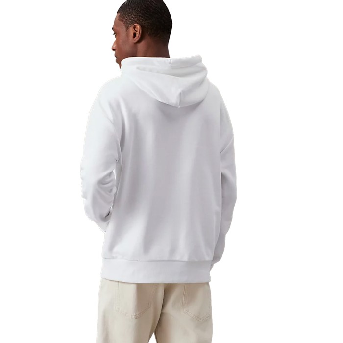 толстовка cotton terry logo hoodie от бренда calvin klein вид слева