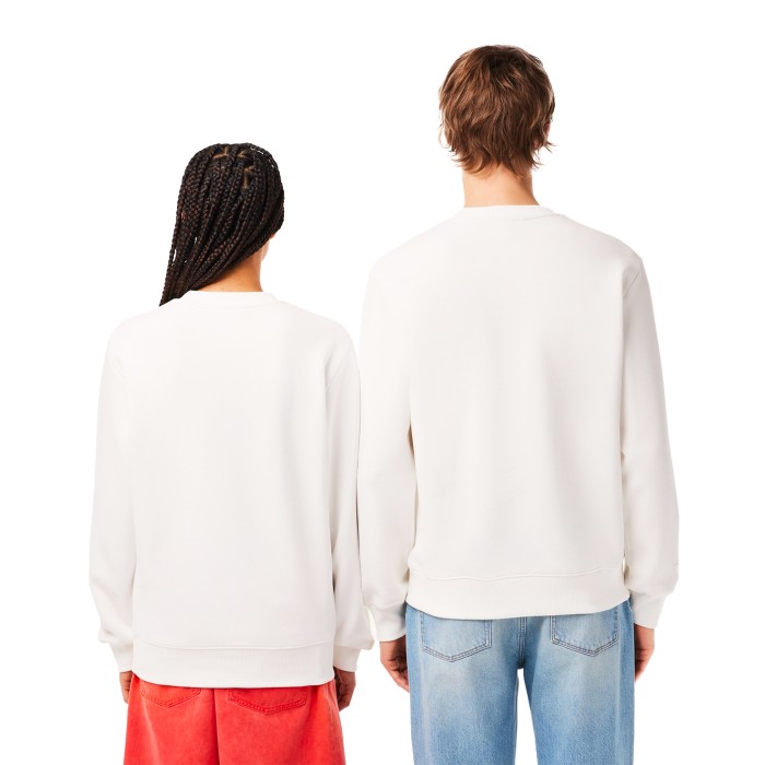 толстовка crew neck от бренда lacoste вид слева