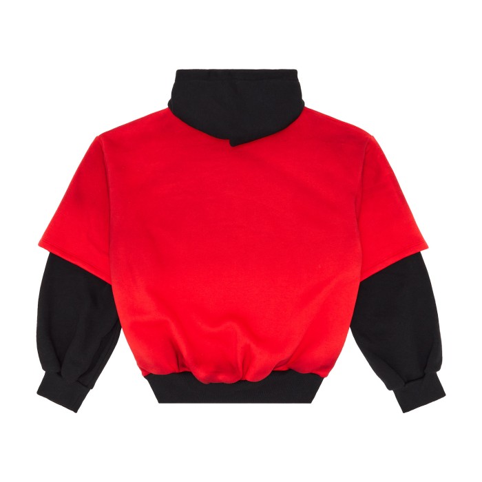 толстовка double deck spray hoodie от бренда hole academie вид слева