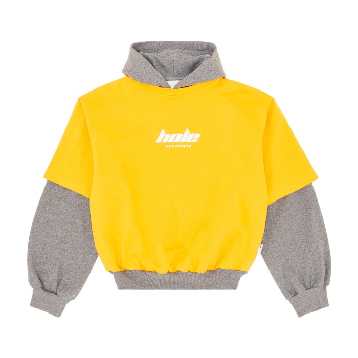 толстовка double floor oversized hoodie HAHSS169YLW фотография