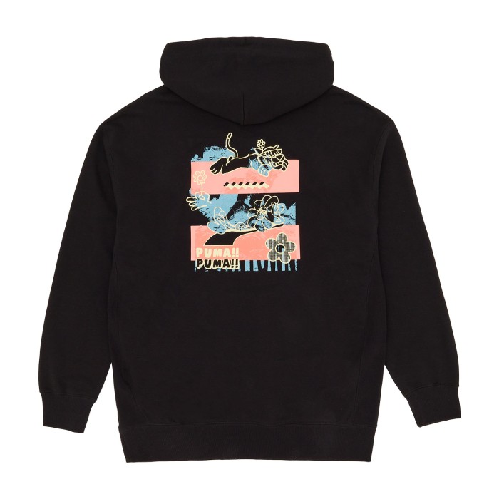 толстовка downtown graphic hoodie tr от бренда puma вид слева