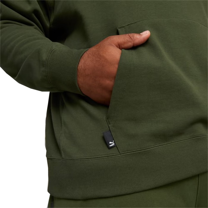 толстовка downtown logo hoodie tr myrtle от бренда puma вид слева