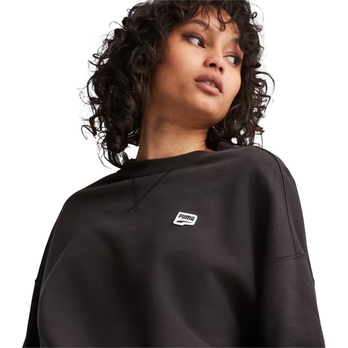 толстовка downtown oversized crew от бренда puma вид слева