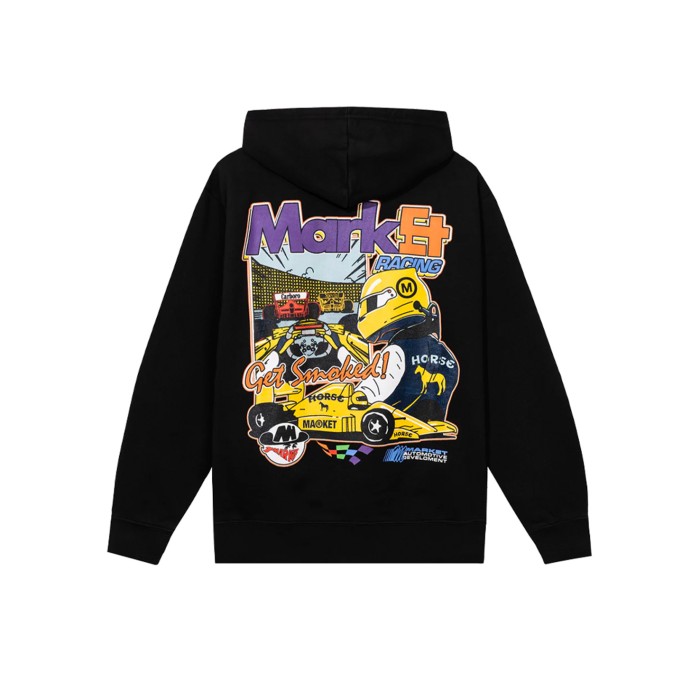 толстовка express racing pullover hoodie MR397000509BLA фотография