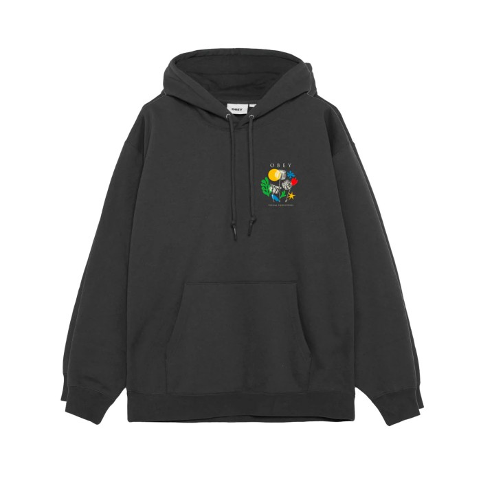 толстовка flowers papers scissors heavyweight pullover от бренда obey вид слева