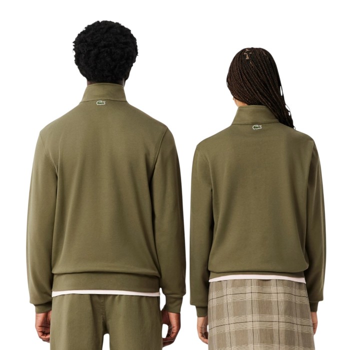 толстовка half zipped от бренда lacoste вид слева