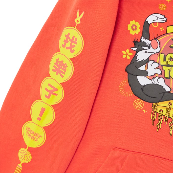 толстовка looney tunes - качественный продукт вид сбоку
