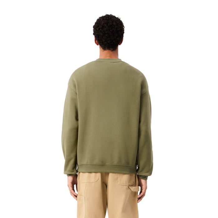 толстовка loose fit от бренда lacoste вид слева
