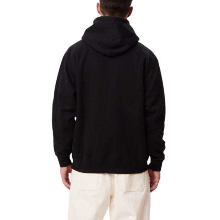 толстовка lowercase hood от бренда obey вид слева