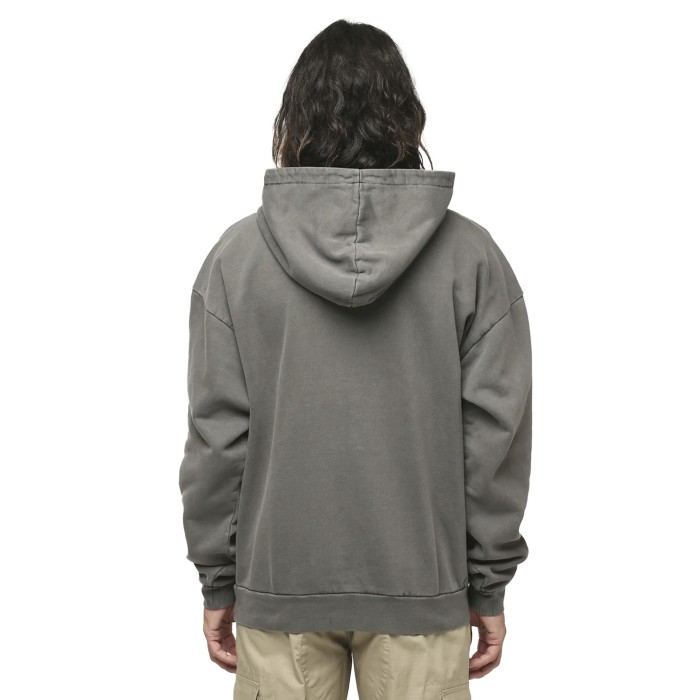 толстовка lowercase pigment hood от бренда obey вид слева