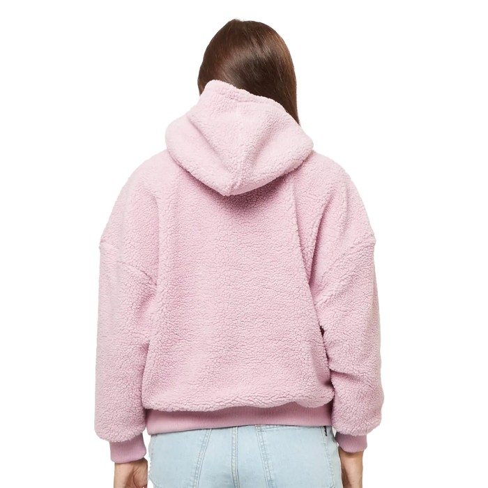 толстовка metal signature teddy os hoodie от бренда karl kani вид слева