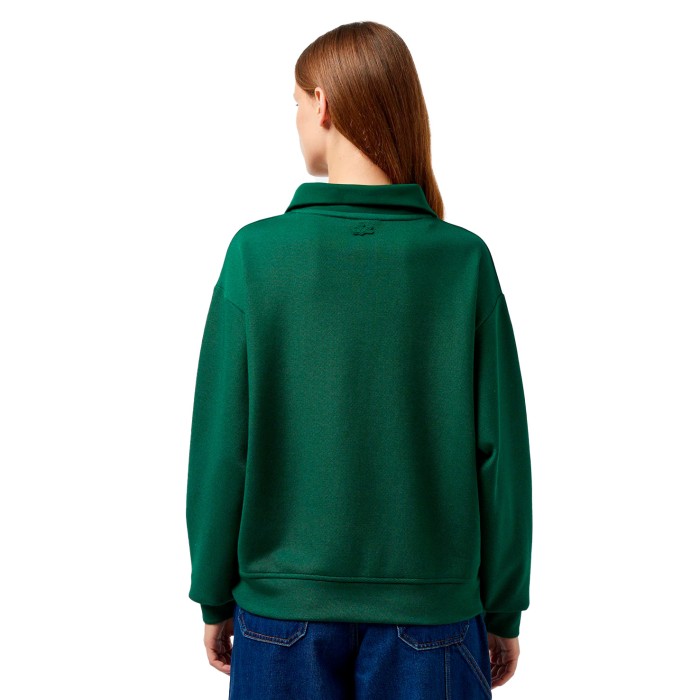толстовка mixed fabric от бренда lacoste вид слева