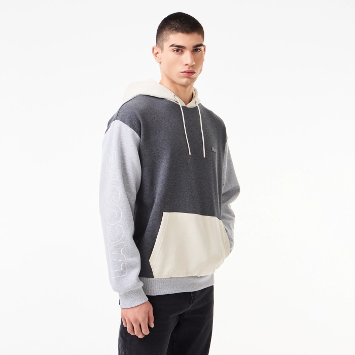 толстовка мужская толстовка - худи lacoste с капюшоном из проверенных материалов спереди