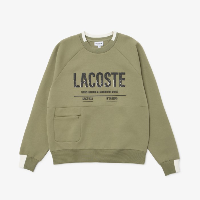 толстовка мужская толстовка lacoste из эластичного хлопка из проверенных материалов спереди