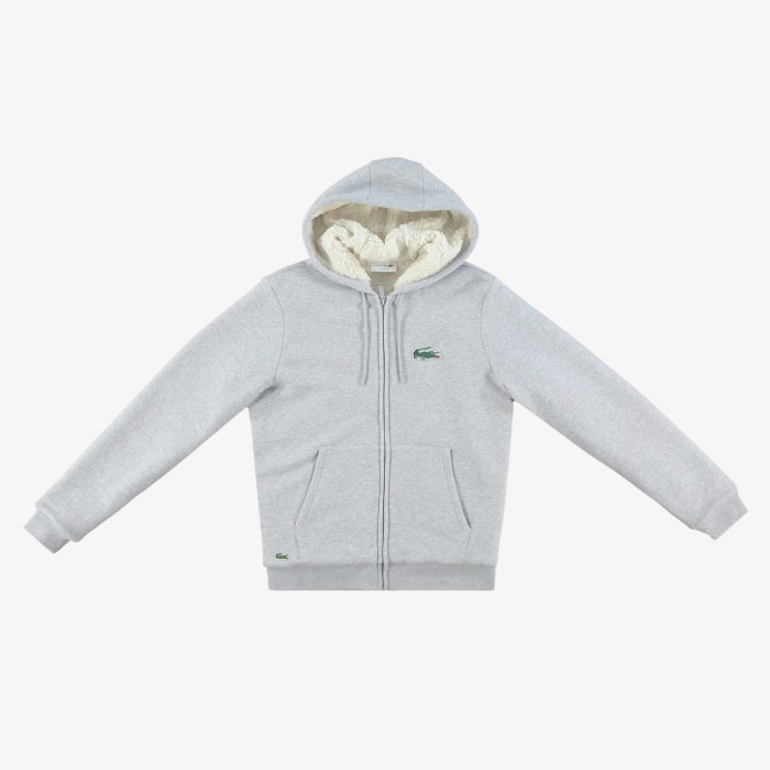 толстовка мужская утепленная толстовка lacoste на молнии из проверенных материалов спереди