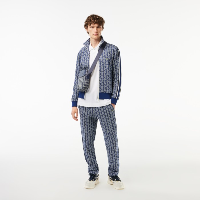 толстовка мужская жаккардовая толстовка lacoste paris с монограммой по цене 14994 руб вид справа