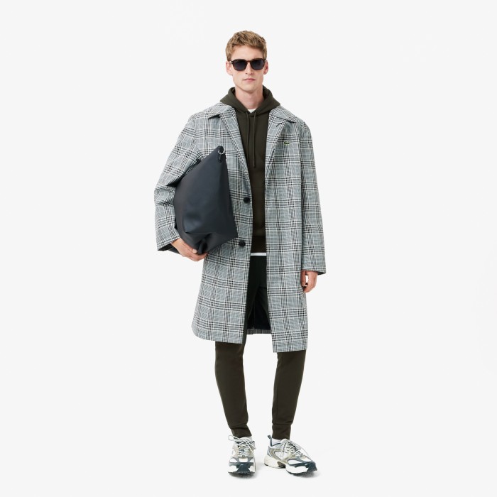 толстовка мужское худи lacoste классического кроя с флисом из проверенных материалов спереди