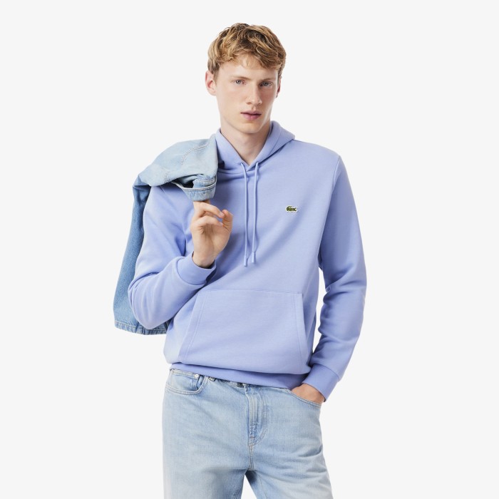 толстовка мужское худи lacoste классического кроя с флисом SH96235QD фотография