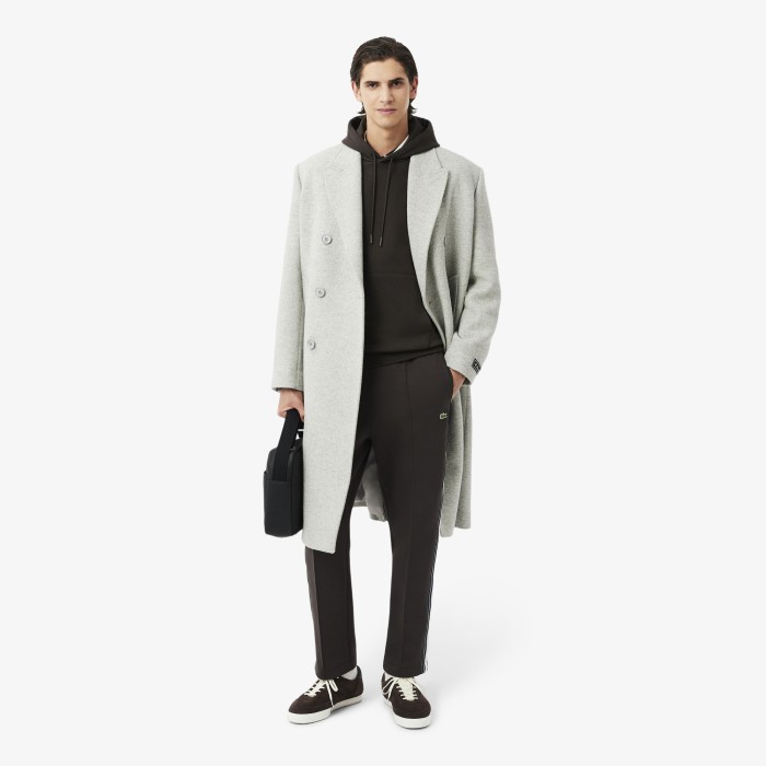толстовка мужское худи lacoste классического кроя с флисом из проверенных материалов спереди