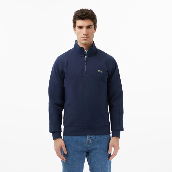 толстовка мужской хлопковый свитшот lacoste классического кроя SH2610166 фотография