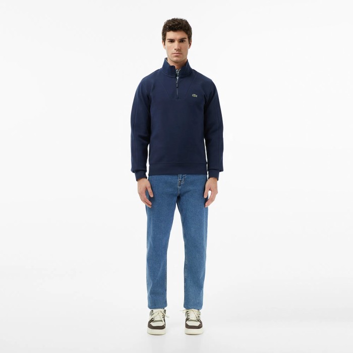 толстовка мужской хлопковый свитшот lacoste классического кроя из проверенных материалов спереди