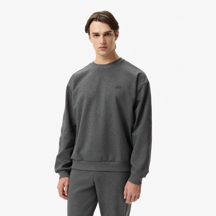 толстовка мужской хлопковый свитшот lacoste свободного кроя SH2605050 фотография