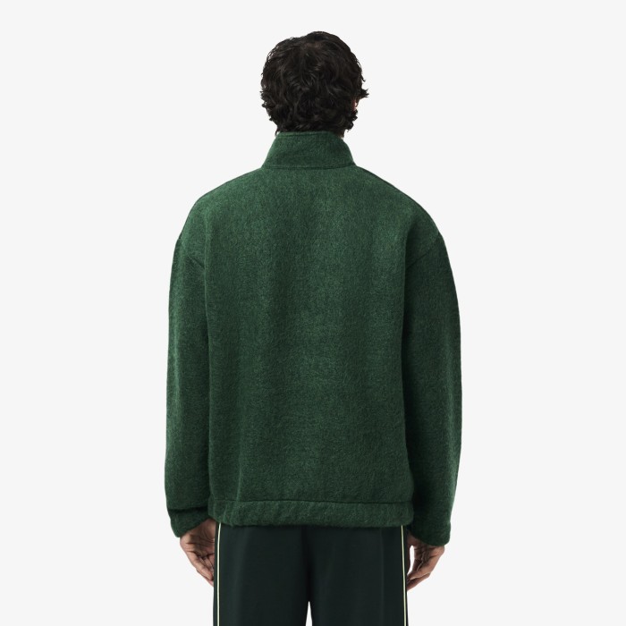 толстовка мужской хлопковый свитшот lacoste свободного кроя от бренда lacoste вид слева