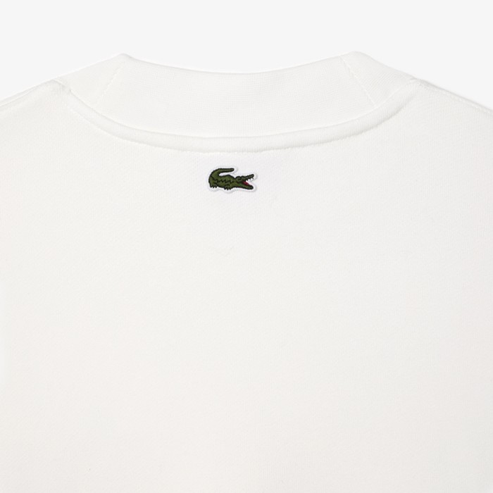 толстовка мужской свитшот lacoste оверсайз из органического хлопка из проверенных материалов спереди