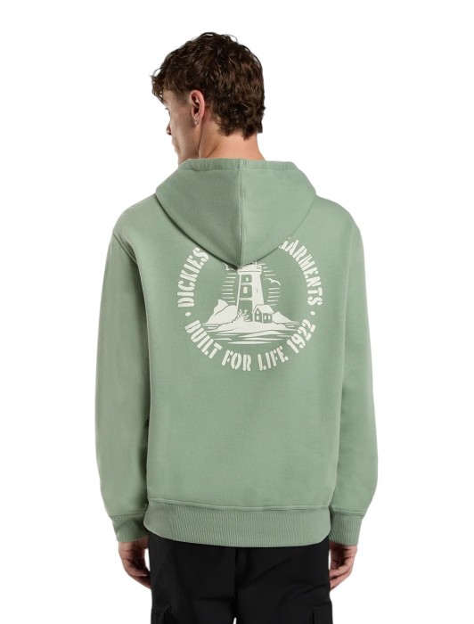 толстовка parrotsville hoodie от бренда dickies вид слева