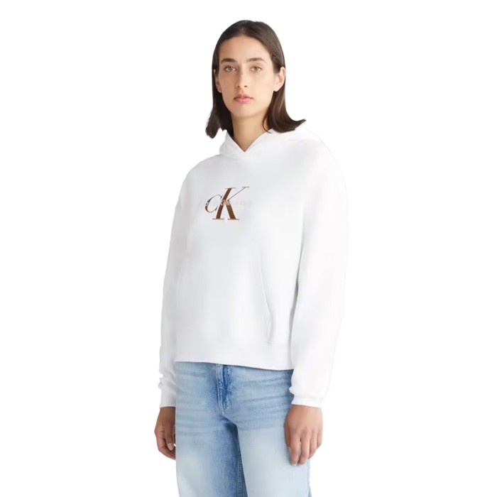 толстовка premium monologo hoodie CKJ20J221953YAF фотография
