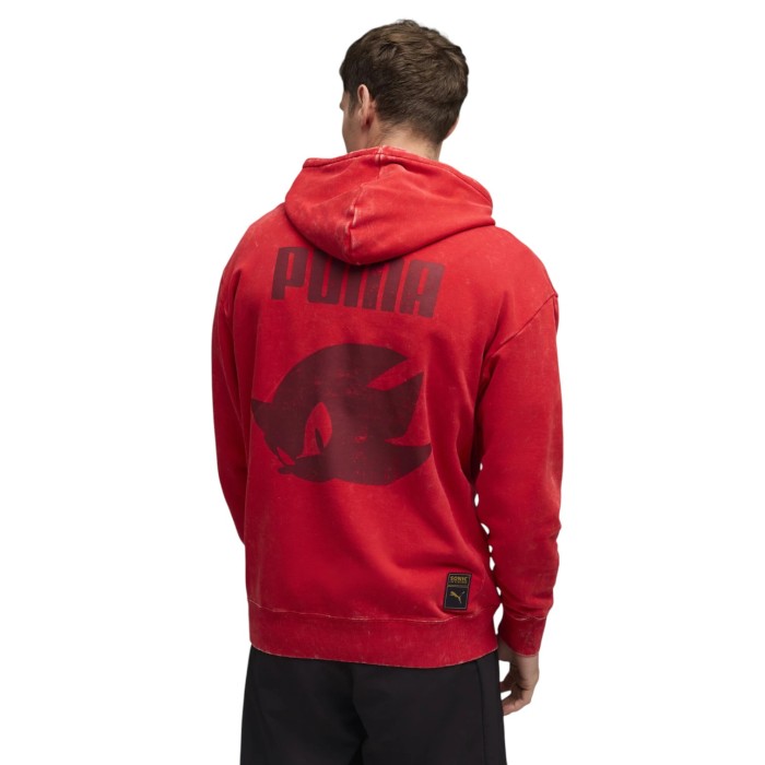 толстовка puma x sonic relaxed graphic hoodie tr от бренда puma вид слева