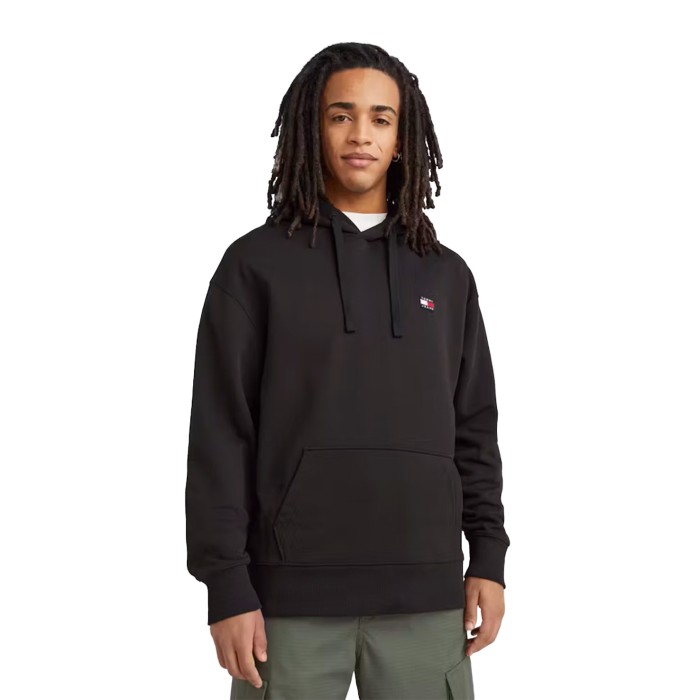 толстовка relaxed fit badge hoodie TMDM0DM16369BDS фотография