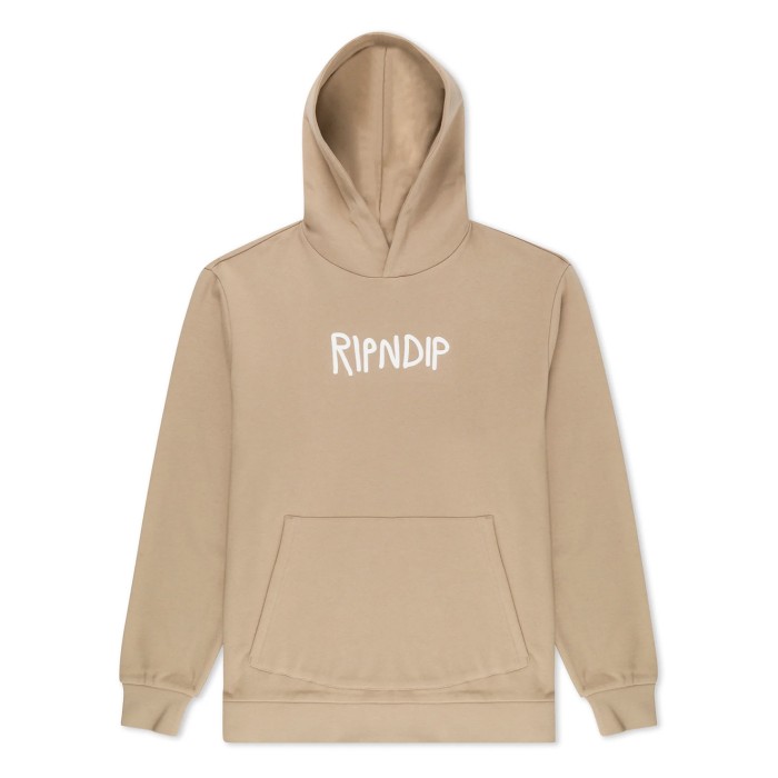 толстовка ripndip rubber logo hoodie RNDL23124SND фотография
