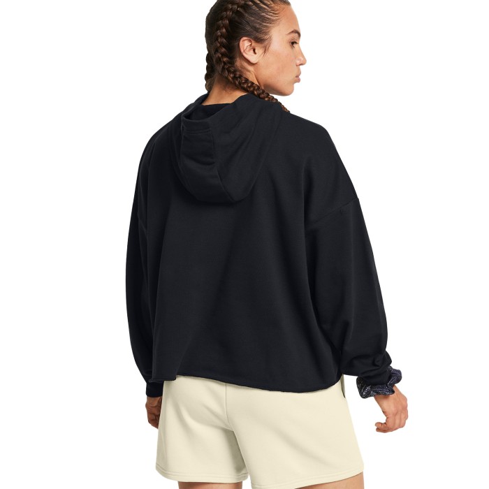 толстовка rival terry os hoodie от бренда under armour вид слева