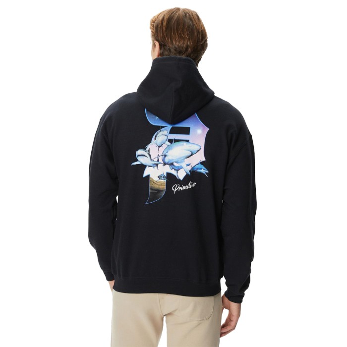 толстовка shiver hood от бренда primitive вид слева