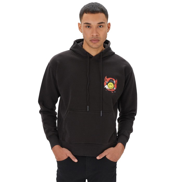 толстовка smiley inner peace pullover hoodie MR397000508BLA фотография
