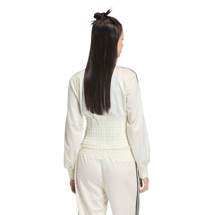 толстовка smocked firebird track top от бренда adidas вид слева