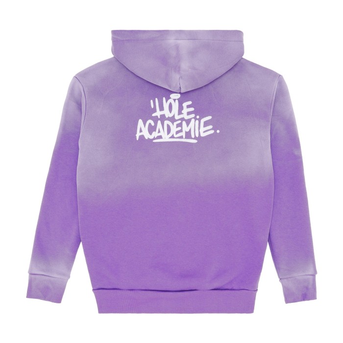 толстовка spray print detail hoodie от бренда hole academie вид слева