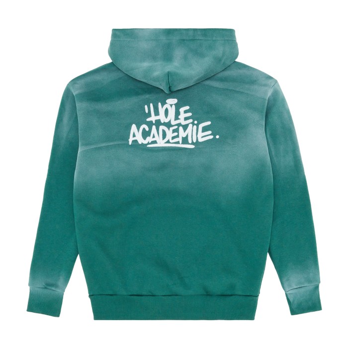 толстовка spray print detail hoodie от бренда hole academie вид слева