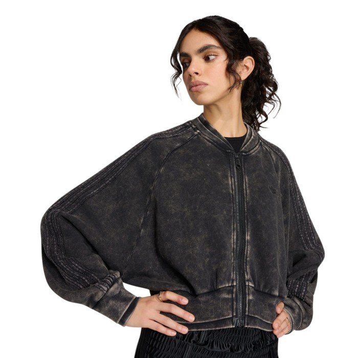 толстовка sst double layered cropped track top из америки вид сбоку