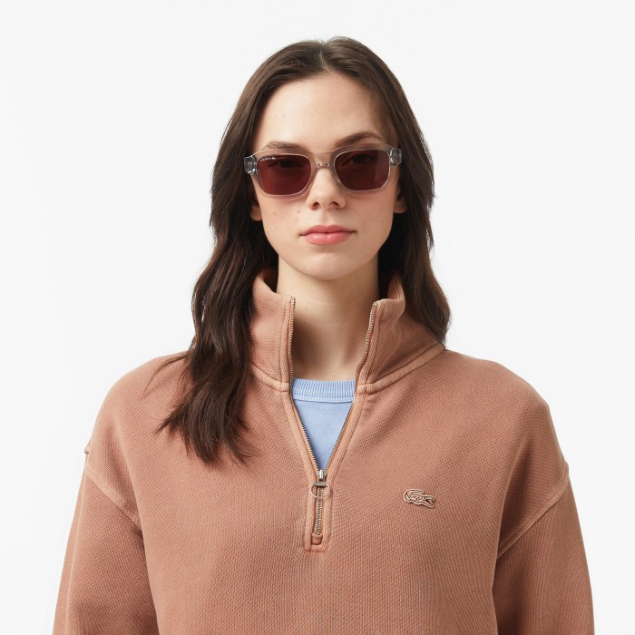 толстовка sweatshirt от бренда lacoste вид слева