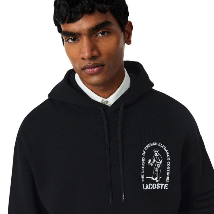 толстовка sweatshirt от бренда lacoste вид слева