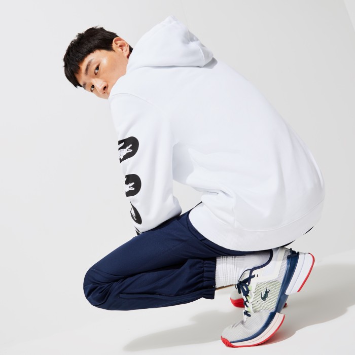 толстовка sweatshirt от бренда lacoste вид слева