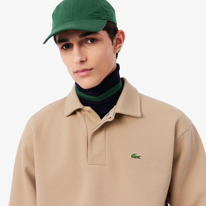толстовка sweatshirt от бренда lacoste вид слева