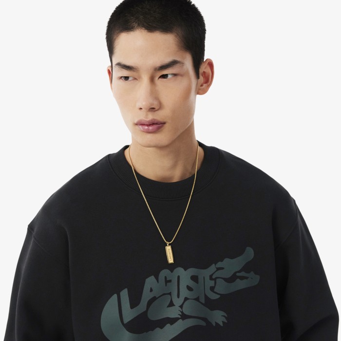 толстовка sweatshirt от бренда lacoste вид слева
