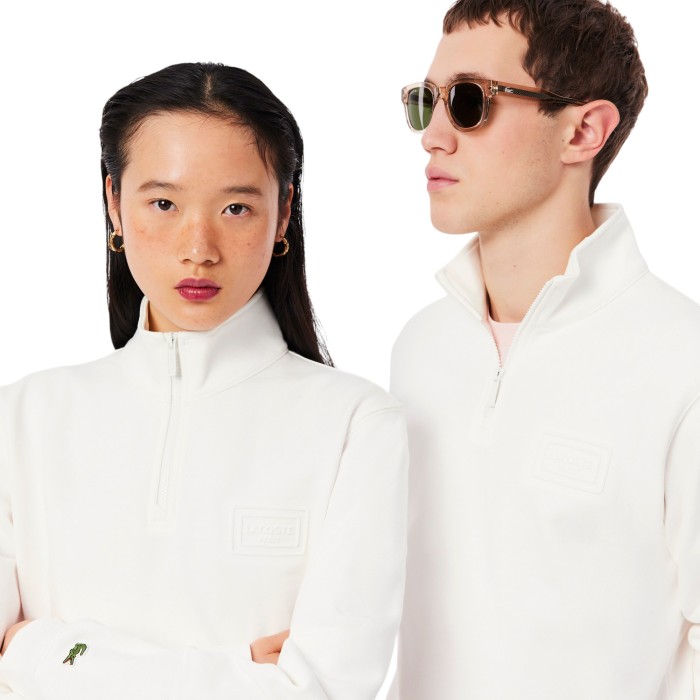 толстовка sweatshirt от бренда lacoste вид слева