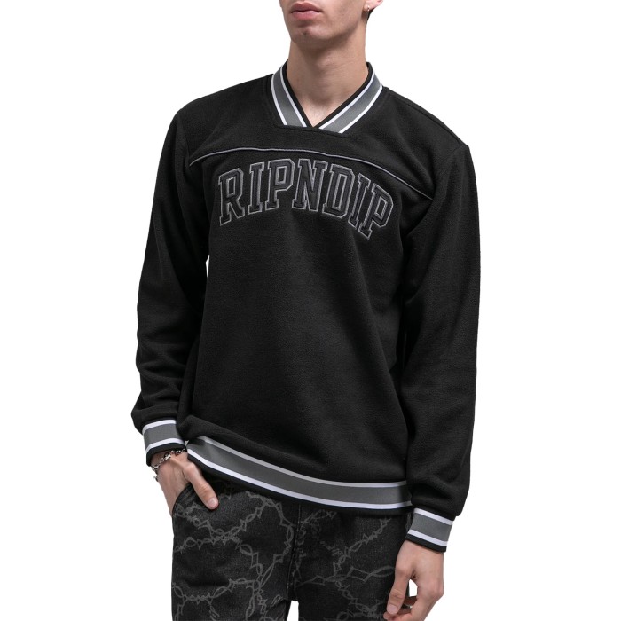 толстовка team spirit polar fleece crewneck RNDSPR24110BLK фотография